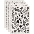 SUPERDANT 4PCS Forest Underglaze Paper Transfer Pinecone Mushroom Transfer Paper for Clay Ceramic Porcelain Under Glaze Transfers for Pottery Enamel Decals Black Underglaze Decal Papers - style: Forest Elements