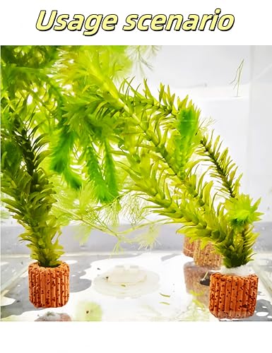 luvilly10 Pcs Aquatic Water Plant Fixed Rings, Plant Weights for Fish Tank，25mm Water Plants Cultivation Rings for Aquarium Landscaping/Fish Tank Accessories