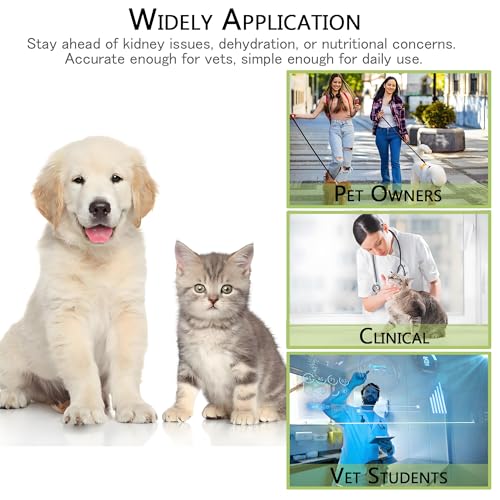 V·RESOURCING Pet Dog & Cat Refractometer,Pet Urine Specific Gravity (1.000~1.060) Clinical Refractometer with Serum or Plasma Protein Test (2~14 g/100ml) for Veterinary Cat,Dog, Pets - color: Pet Refractometer