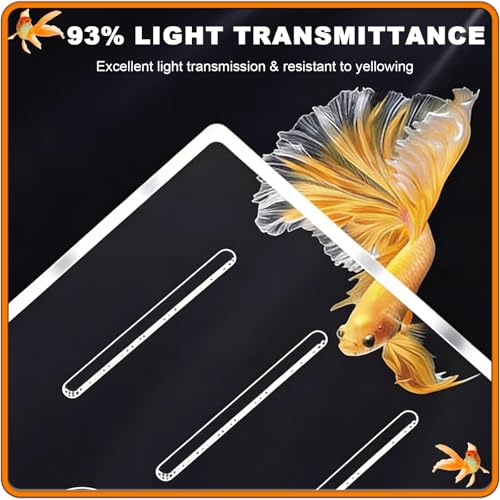 Round Acrylic Plate Fish Tank Cover, Clear Acrylic 12/14/16/20/24/28/30/39 Inch Aquarium Anti Jump Lid, with Pre-Cut Holes & Hinge(29.5"/75cm) - size: 29.5"/75cm
