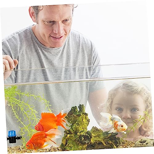 Healifty Aquarium Micro Hose Connector Kit Adjustable Water Flow Control Valve with Soft Silicone Tubing 7-Piece Set for Fish Tank