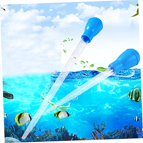 POPETPOP 2Pcs Manual Fish Tank Cleaner Kit Aquarium Pipette Dropper for Waste Removal and Water Change Durable Coral Feeder Tool for Easy Aquarium Maintenance