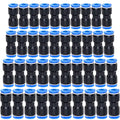 Beduan Push to Connect Fitting, 6/8/10/12 mm Tube OD Pneumatic Quick Adapter Tubing Air Hose Line Pipe Fitting 40Pcs For 1/4 5/16 3/8 1/2 Tube OD - size: 6/8/10/12mm (40Pcs)