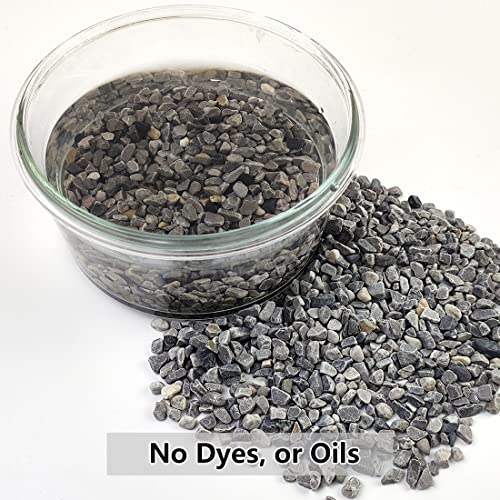 YISZM 10LB Succulent and Cactus Gravel, 1/5 Inch Natural Decorative Polished Pebbles for Landscaping, Grey River Rocks for Plants, Vases, Aquariums, Terrarium and Outdoor Gardening - color: Grey, size: 10 Pounds