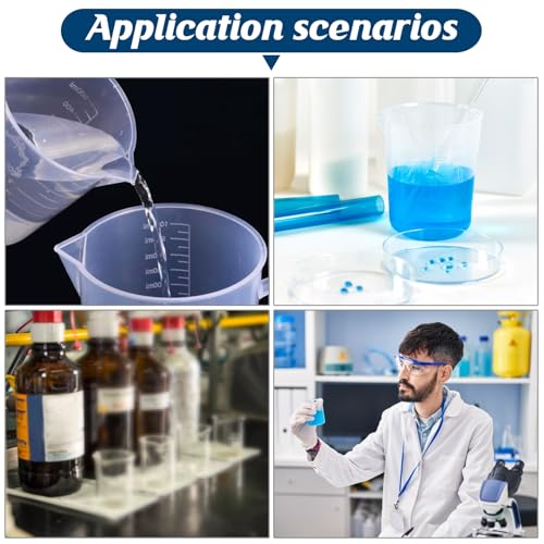 Plastic Measuring Cups, 100ml, Set of 15, for Liquid Measurement and Scientific Experiments - style: 100ML