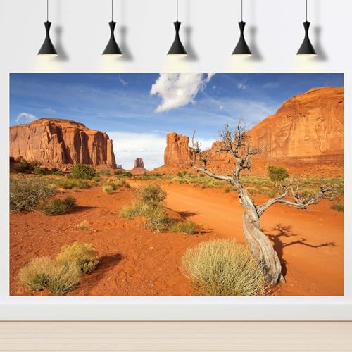 2 Packs Desert Reptile Tank Background Orange Deserts Sandstone Aquarium Background Rock Formation Mountains Gobi Reptile Enclosure Backgrounds Dead Trees Barren Thorns Fish Tank Backgrounds 24x12in - color: Red_Brown, size: 24(W)x12(H)inches/ 60(W)*30cm(