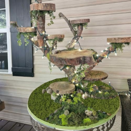 Fake Green Moss Roll Table Runner Faux Moss Adhesive Fairy Garden Grass 12" x 71" Artificial Moss for Indoor Plants Wall Crafts DIY Table Centerpieces Fairy Woodland Floral Wedding 30x180cm - size: Green-12" x 71"/30x180 cm