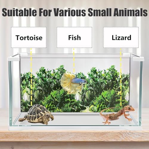 XCNO Fish Tank Background Sea Anemone Coral Theme Aquarium Background Poster Fish Backdrop for Aquarium Wallpaper Double-Sided Fish Tank Sticker Paper - color: Seafloor, size: 15.6" x 33" In