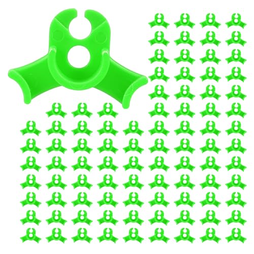LucyPhy 90 Pack Plant Bender Angle Adjustable Plant Training Clips Low Stress Training Clips 90 Degrees Plant Stem(Circle Style,Green) - color: Green, size: 90Pack