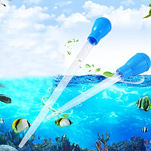 iplusmile Manual Fish Tank Water Changer Aquarium Dropper, 30ml Aquarium Clean Pipette Dropper, Fish Tank Cleaner Coral Feeder Waste Aquarium Gravel Cleaning Straw