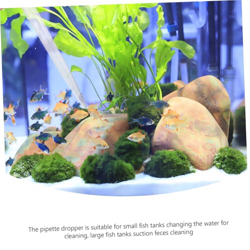 VOSAREA 3pcs Fish Tank Cleaner Manual Waste Gravel Cleaning Tool Water Changer for Easy Aquarium Maintenance