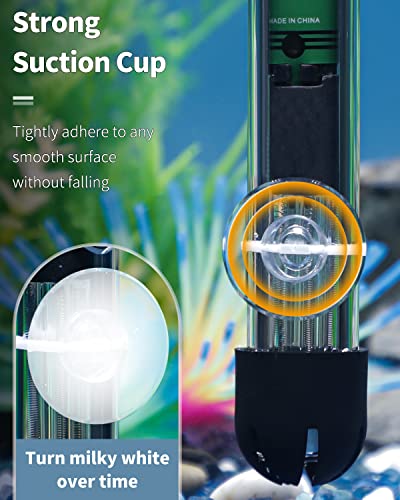 Pawfly 30 Pack Suction Cups with 40 Pieces Adjustable Zip Ties. Suction Cups kit for Aquarium Fish Tank and Shrimp Dodging Nest - size: 30 Pack