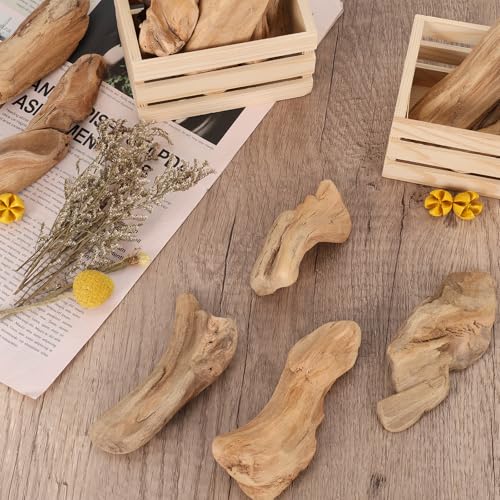 35oz Driftwood Decor for Crafts Natural Mixed Size Driftwood Pieces Small DIY Dried Wood Home Beach Wedding Table Art Decoration Garland Wooden Craft 2 Inches to 7 Inches in Length
