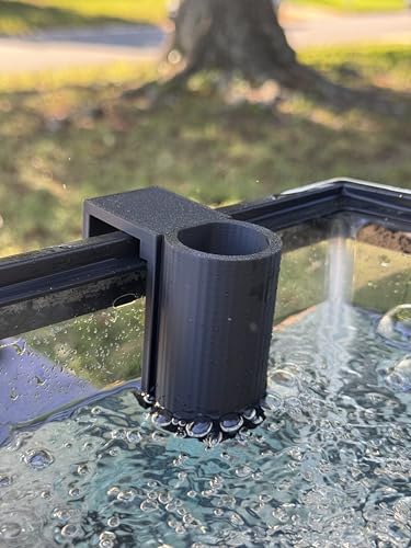 The Tube 3D Printed Aquarium Plant Holder - Pothos & Stemmed Plants - Aquascaping & Fish Tank Tool Holder for 10-200 Gallon Rimmed Tanks
