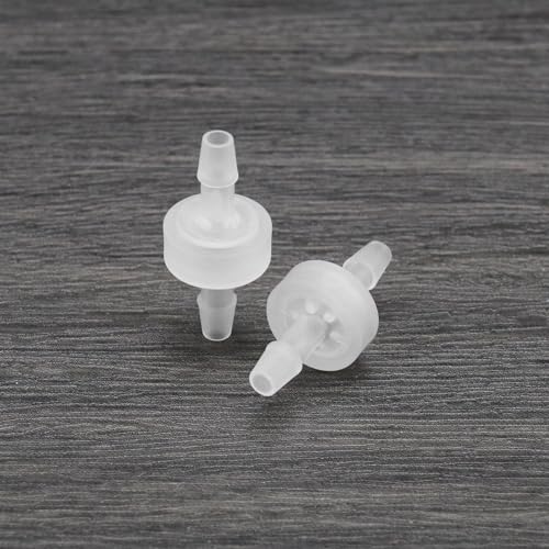 8Pcs 3mm 4mm 5mm 6mm Plastic Lnline Check Valve Set Oil and Ozone Resistant for Water Fuel Gas Liquid Air Fish Tank Chemical Industry