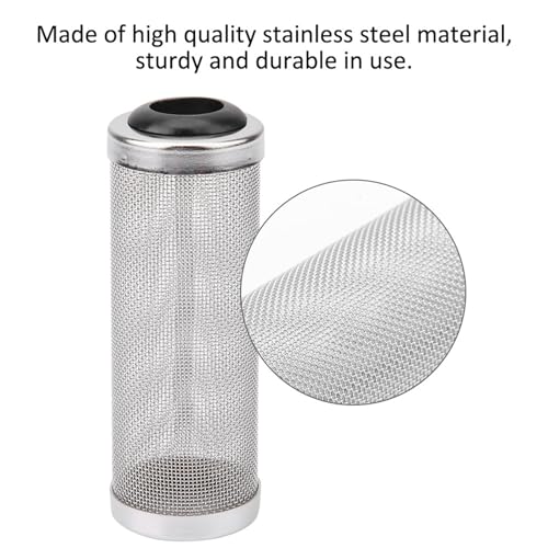 Yosoo Health Gear Shrimp Filter Guard, 2 Piece Stainless Steel Aquarium Mesh Filter, Intake Strainer Filter, Fish Tank Filter Inlet Inflow Basket, Protecting Fish from Inhalation(Large 16mm)