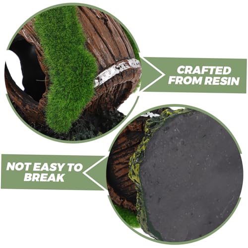 Happyyami Fish Tank Resin Decoration Aquarium Ornaments for Betta Fish Hideout Small Rustic Tank Accessories for Aquatic Environments