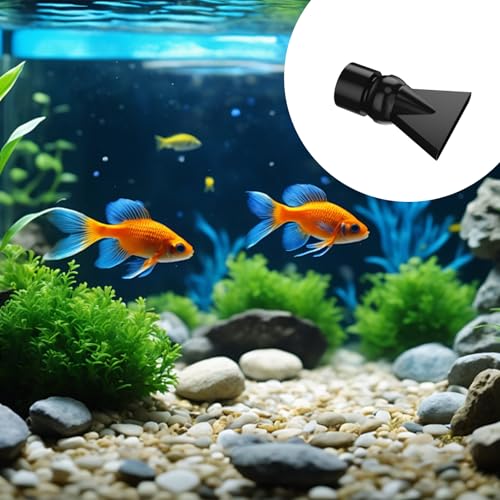 5 Pcs Aquarium Pump Duckbill Nozzle, Water Outlet Pipe Fish Tank Tube, Water Outlet Return Pipe Fitting for Aquarium Fish Tank Household Store - color: Black five piece set