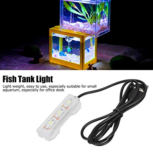 Hztyyier LED Aquarium Plant Light Fish Mini Decoration Soft LED LampMini Led Aquarium Light Aquarium Lighting