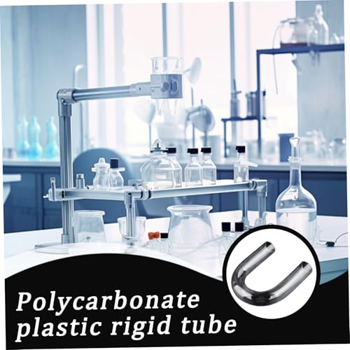 U-Shape Aquarium Tubing Connector, Clear Test Tubes for Plants, DIY Plastic Tubes for Fish Tank CO2 & Oxygen Supplies, Aquarium Accessories
