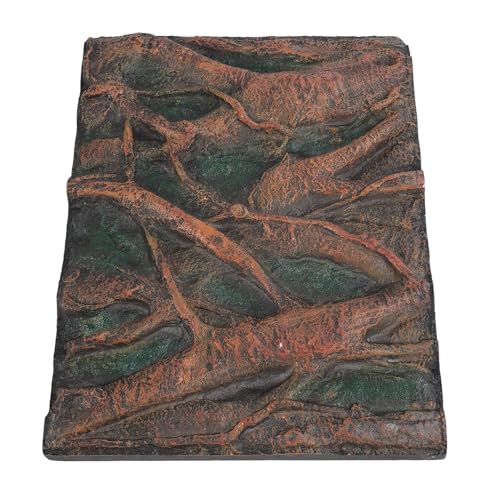 Fish Tank Background, Fine Crafted 3D Foam Fish Tank Background Wall for Fish Tank for Reptiles Tank (H) - size: H