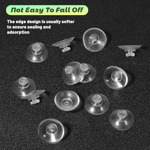 30Pcs 20mm/0.79" Furniture Desk Glass Transparent Anti-Collision Suction Cups Small Rubber Suction Cups for Glass Table Tops, Furniture, Desk, Bumper Protection Without Hooks