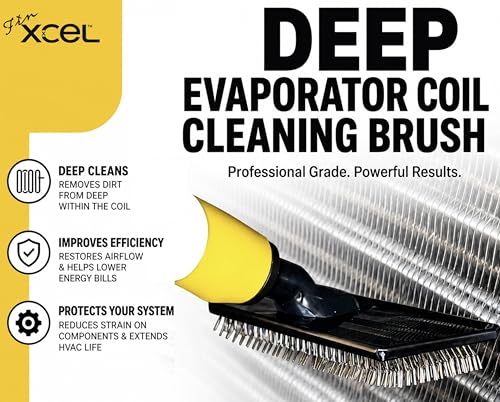 HVAC Coil Cleaner Brush for AC Evaporator & Condenser Coil Cleaning
