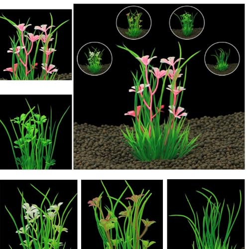 Artificial Plant Home Plastic Aquarium Ornament Aquatic Fish Tank Landscape Decor(Style 4)