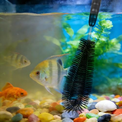 7pcs Fish Tank Cleaning Brushes Kit Beta Fish Aquarium U-Shape Brush Extra Long Filter Nylon Tube Flexible Hose Tank Cleaning Tools for Acrylic Fishes Tanks Kitchen Glasses Drinking Straws