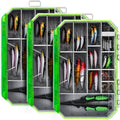 Ghosthorn Fishing Tackle Box, Waterproof 3600 and 3700 Tackle Trays, Plastic Tackle Box Organizer with Removable Dividers, Storage Lure Box and Terminal Tackle Storage - style: 3700*3