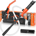 Electric Fuel Transfer Pump Siphon Pump for Gas, Fuel, Diesel, Water Transfer 2.4 GPM Flow Oil Extractor -Easy to Use Hand Fuel Pump, Multi-Use Siphon Fuel Transfer Pump（Deep Orange） - size: 1 Pack of Deep Orange
