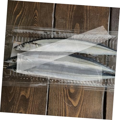 SOLUSTRE 100pcs Clear Plastic Fish Packaging Bags Leakproof Storage for Tropical Fish Bottom Sealed Containers Aquatic Transport