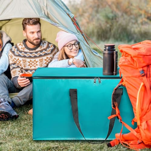 Moving Bags Heavy Duty Sky Blue – Large Packing Bags for Moving, Extra Large Storage Totes with Zippers and Handles - color: Sky Blue
