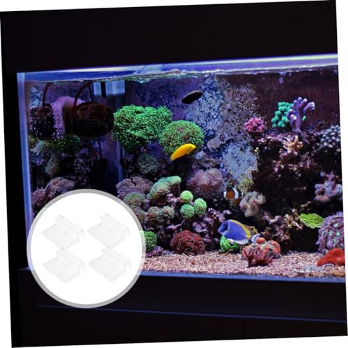 BESPORTBLE 12pcs Aquarium Lid Clips Aquarium Cover Support Brackets Clear Acrylic Fish Tank Holders Stable and Secure Glass Top Cover Holders for Aquatic Pets