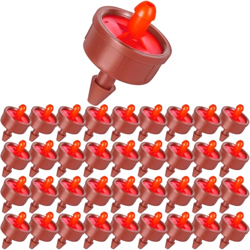 200Pcs 4 GPH Pressure Compensating Irrigation Drippers, Watering Spot GPH Dripper Drip Emitters Heads Constant Flow Outlet Heads for 1/4 Inch Irrigation Tubing for Garden Irrigation System - color: 4 GPH 200PCS