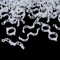 200Pcs Garden Vine Plant Support Clips,Plastic Fixing Clips for Securing and Training Climbing Plants,Tomatoes,Grapes,Vine Vegetables and Potted Plant (200, White) - color: White