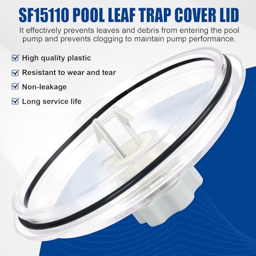 XT SF15110 Pool Leaf Trap Cover Lid with O-Ring Sand Filter Compatible with SF80110-1, 26361EH 26361W, 26337EH 28645EG