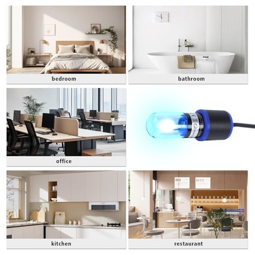 UVC Aquarium Sterilizer Light – Mini 3W for Fish Tank & Pond Filter, Water Clarifier & Algae Cleaner, Quartz Tube Waterproof - color: Switch, size: Switch 3w