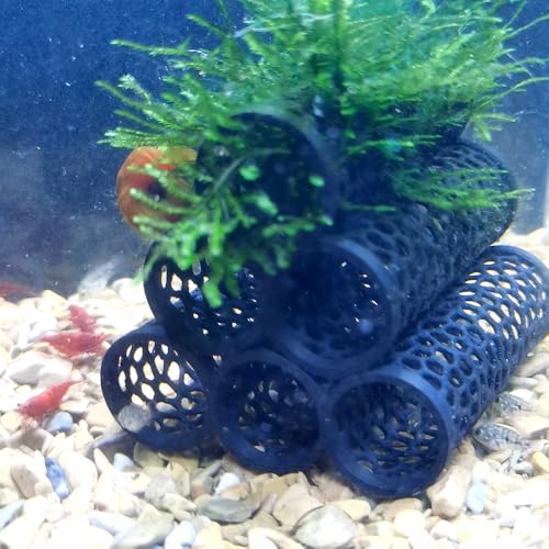 Fish Tank Decor Shrimp Tank Accessories Aquarium Cave Shrimp Hideout Reptile Hideout Habitat Cave for Fish and Shrimp to Swim (Light Brown) - color: Light Brown