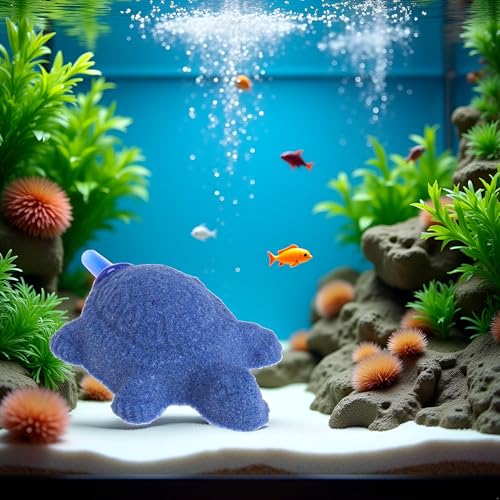 1 Pc Blue Turtle Aquarium Bubble Air Stone Diffuser Fish Tank Aerator Oxygen Pump Ornament Decor Aquarium Air Pump Accessories Aquarium Pumps and Filters（6cm*4cm）