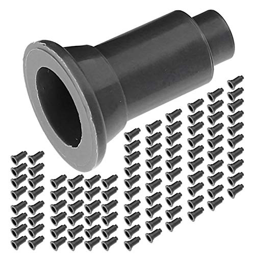 100Pcs Adjustable Height Food Grade PVC Aquarium Isolation Board Support Feet, Decorative Support Feet with Cleaning Function, Ideal for Fish Tank Divider (Black) - color: Black