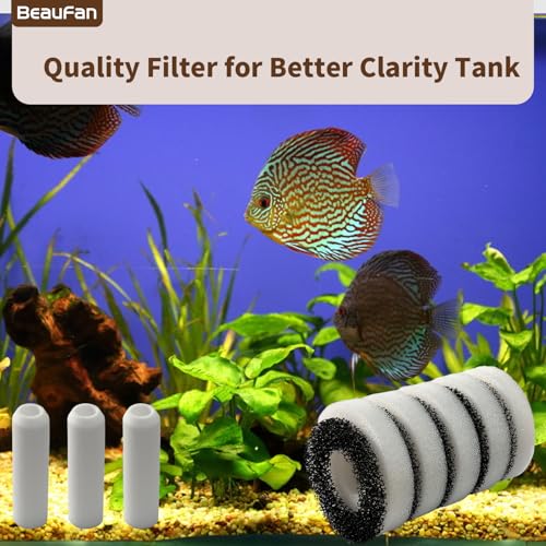 Compatiable Foam and Carbon Rings Set Replacement for All Biorb Aquariums, Carbon Filter* 10 Pack, Foam Filter*10 Pack, Air Stone*6 Pack - size: 26 PCS
