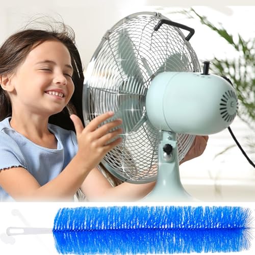 Fan Cleaner Brush，Fan Brush Cobweb Duster Microfiber Duster Ideal for Ceiling Duster, Household Duster Curtains，Fan Cleaner for Box Fan（2PCS）