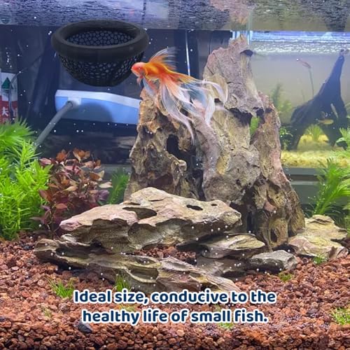 2 Pack Betta Hammock, Betta Fish Tank Accessories, Floating Betta Hide, Beta Fish Tank Decor, Fish Cave, Aquarium Decorations (Black and White)