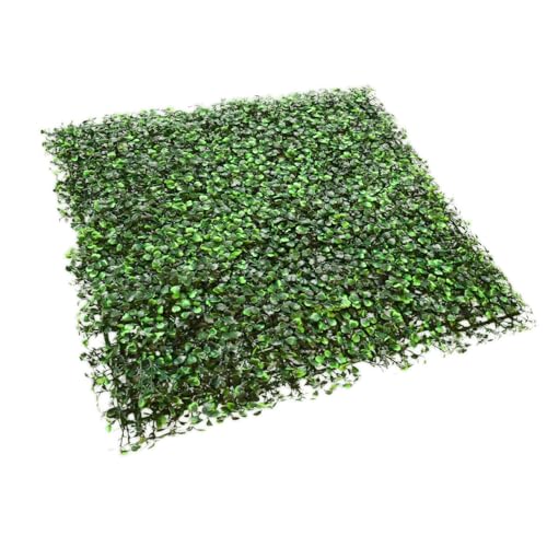 TANG 20"x20"-1PC Artificial Greenery Boxwood Panels Grass Wall Panel, Faux Privacy Fence Ivy Screens Backdrop Fake Hedge for Indoor Outdoor Wedding Décor, Green Milan Boxwood Panel - color: Green Milan Boxwood Panel, size: 20"x20"