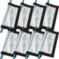 2-8 Pack Fishing Lure Wraps, Resistant Clear PVC Lure Covers for Rod Fabric Hook Protectors - color: 8 Pack