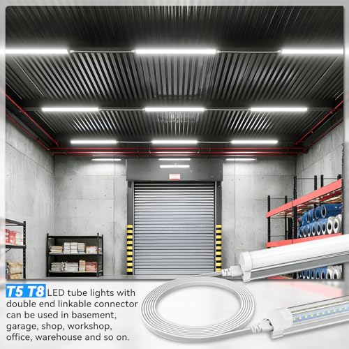 SHOPLED (4-Pack 6FT T5 T8 LED Shop Light Connecting Wire, Dual-Ended Linkable Cable Cords for LED Tube Light Fixture, Ceiling Lamp - style: 6FT Connecting Wire