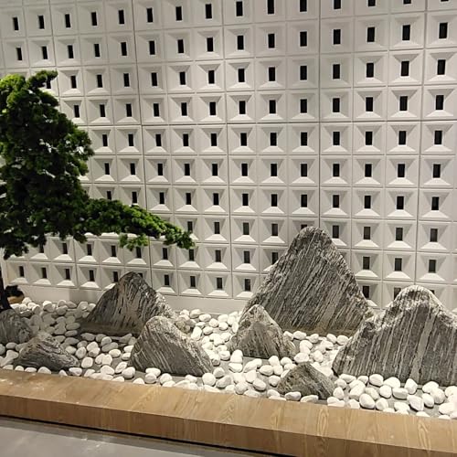 FANTIAN 40 lbs White River Rocks for Garden, 2-3 Inch Large Aquarium Gravel. Decorative Stones for Plants, Vases, Cactus, Landscaping and Home Decor - color: White, size: 40 lbs, 2-3 Inch