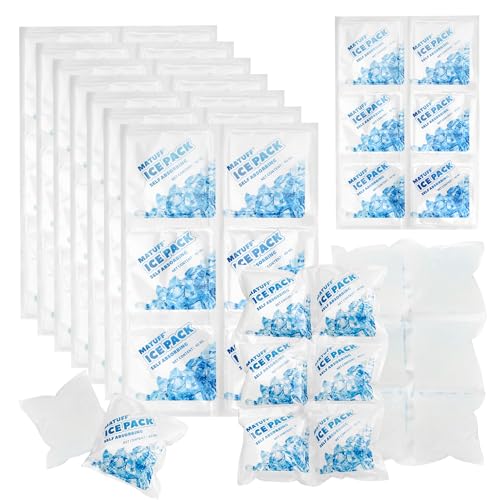 50 Sheets Reusable Freezer Ice Packs for Coolers & Lunch Boxes - Long-Lasting Gel Ice Packs, Cuttable 300 Cells, Keep Food/Drinks Cold for Shipping, Camping, Beach, Fishing - style: 5.5''x8.2'' 50 Sheets 300 Cells
