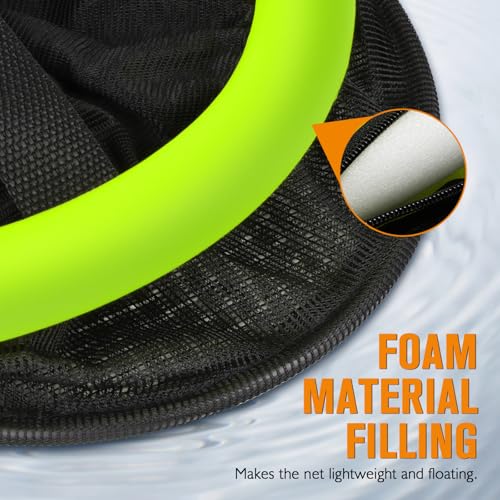 Dovesun Floating Fishing Basket, Collapsible Fishing Net Portable Nylon-mesh | Coated Nylon Net Bait Storage Cage for Keeping Crayfish Minnows Leaches and Other Live Baits - color: 5 Gallons-Green(Small Minnow Bait Bag), size: Diameter of the bottom: 9.8"
